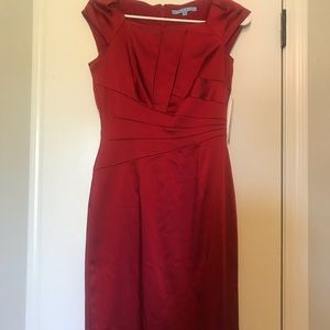Antonio Melani “holiday glow” cranberry dress